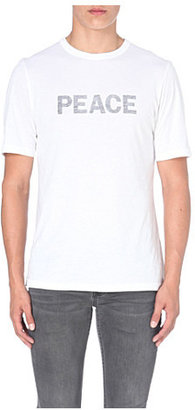 BLK DNM Peace-print cotton-jersey t-shirt