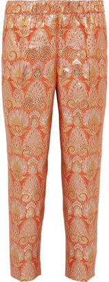 J.Crew Collection brocade tapered pants