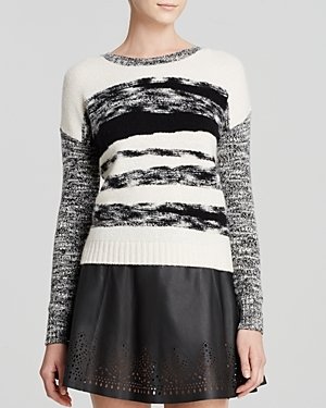 Autumn Cashmere Sweater - Mixed Yarn Intarsia Cashmere