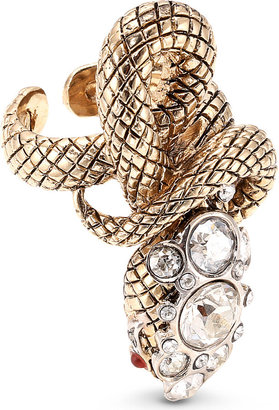 Roberto Cavalli Gold-Toned Snake Ring - for Women