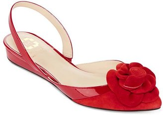 Monet Lilly Floral Slingback Flats
