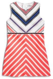 Milly Minis Toddler's & Little Girl's Couture Stripe Mitered Dress