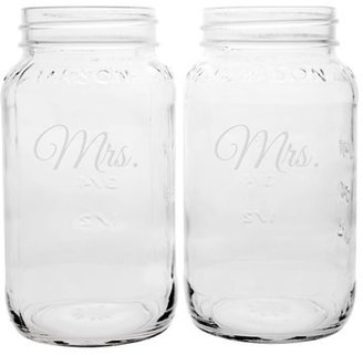 Cathy's Concepts 'For the Couple' Mason Jar Mugs (Set of 2)