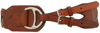 Lauren Ralph Lauren Lauren classic tan leather braided belt
