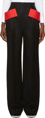 Givenchy Black Wide-Leg Trousers