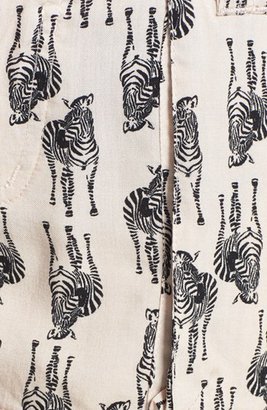 Jolt Zebra Print Tie Shorts (Juniors) (Online Only)
