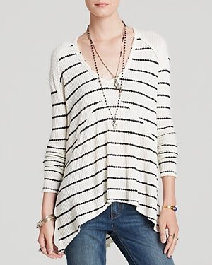 Free People Top - Striped Sunset Park Thermal