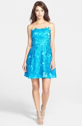 Adrianna Papell Brocade Fit & Flare Dress