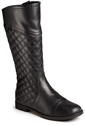 Cole Haan Kid's Quilted Leather Boots
