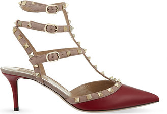 Valentino Rockstud 65 leather heeled courts