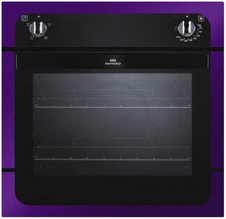 New World NW601F 60cm Built-In Fanned Electric Single Oven - Metallic Purple.