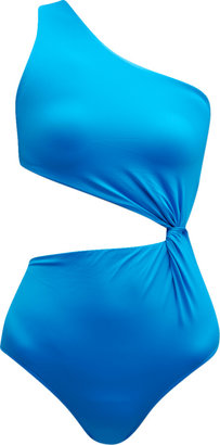 BONDI BORN Zuri Cutout Asymmetric One-Piece Swimsuit