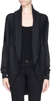 Wool-cashmere cocoon cardigan