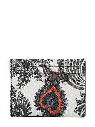 Givenchy Paisley Printed Faux Leather Card Holder