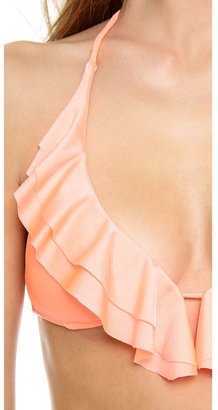 Shoshanna Coral Solids Bikini Top