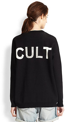 McQ 'Cult' Face-Patterned Sweater