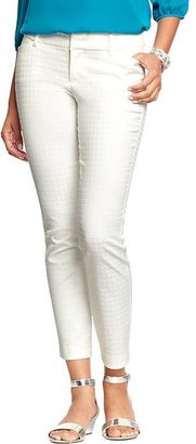 Old Navy Women's The Pixie Jacquard Ankle Pants