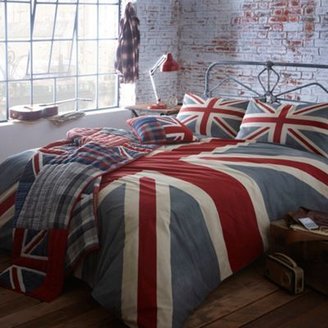 Debenhams Grey 'Vintage Union Jack' bed linen