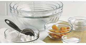 Crate & Barrel Glass Nesting Bowl 10-Piece Set, 2.25"-10.25"