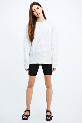 Sparkle & Fade Quilted Sweatshirt in Ivory