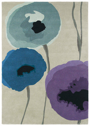 Sanderson Poppies Indigo/Purple Rug - 170x240cm