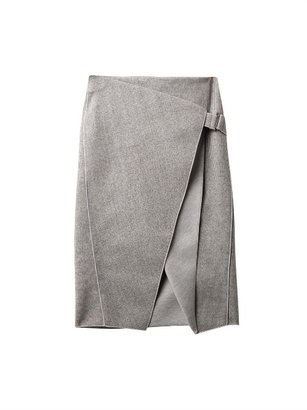Dion Lee Envelope-fold striped skirt