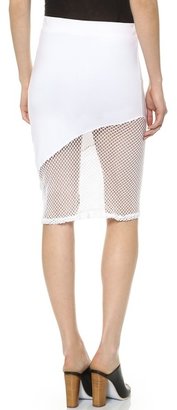 Monrow Fishnet Skirt