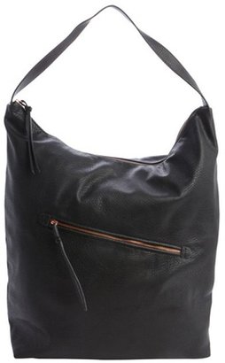 BCBGeneration black faux leather large 'Quinn Alanis' hobo bag