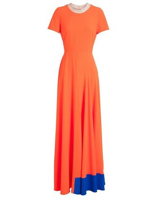 ROKSANDA Neon Colour Block Maxi Dress