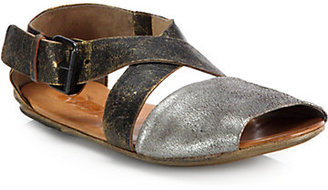 Marsèll Leather Crisscross Sandals