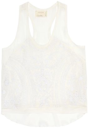 Nicole Miller Floral Lacey Top