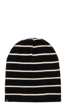 Plush Striped Fleece Lined Barca Hat