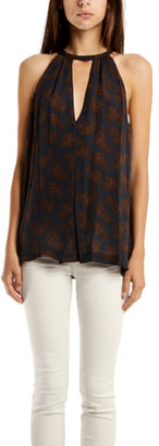 A.L.C. Lil Top in Navy Paisley