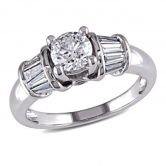Ice 1 CT Diamond 14K White Gold Bridal Engagement Ring