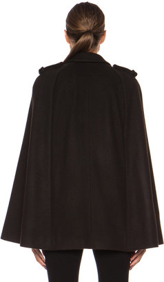 Givenchy Heavy Wool Cape in Evbene