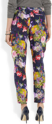 Matthew Williamson Floral-print silk pants