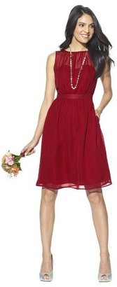 TEVOLIOTM  Women's Chiffon Illusion Sleeveless Bridesmaid Dress - Limited Availability Colors