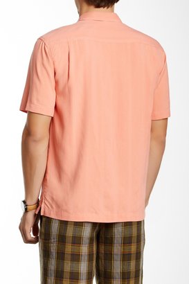 Tommy Bahama Sand Crest Stripe Short Sleeve Regular Fit Shirt