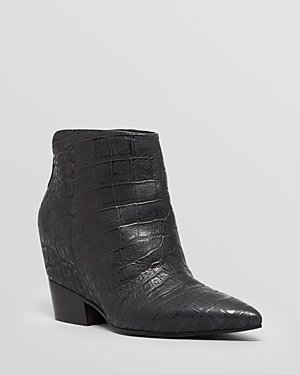 Sigerson Morrison Pointed Toe Wedge Booties - Aerial