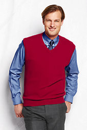 Classic Men's Cashmere Sweater Vest-Pewter Heather,4XL