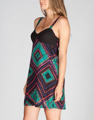 LOTTIE & HOLLY Ethnic Print Crochet Dress