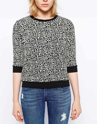 Just Female Mille Leopard Print Sweater