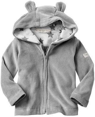 Gap Organic velour bear hoodie