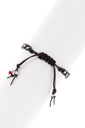Lucky Brand Zodiac Aries Leather Beaded Bracelet