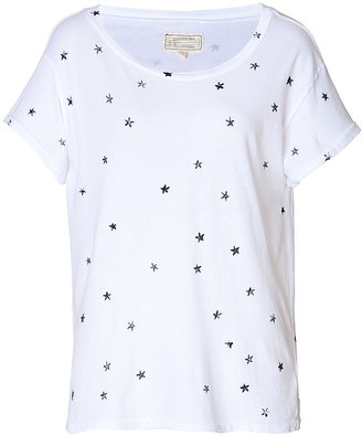Current/Elliott Cotton Star Print T-Shirt