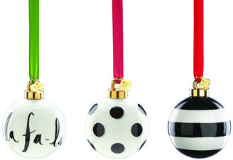 Kate Spade Deck the Halls Christmas Ornament - Illustrated Stripes