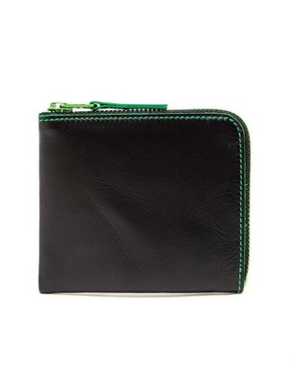 Comme des Garcons Contrasting Zip Leather Card Wallet