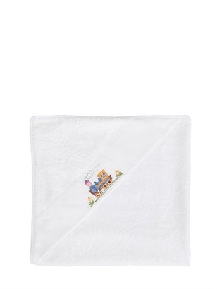Embroidered Cotton Piqué Towel