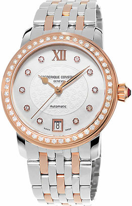 Frederique Constant FC303WHF2PD4B3 Rose gold-plated stainless steel and diamond watch
