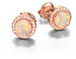 Suzanne Kalan Opal & White Sapphire 14K Rose Gold Earrings